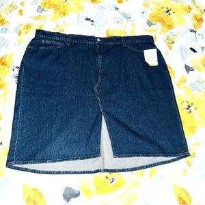 Levi's Strauss Signature Dark Blue Jean Skirt Brand New!